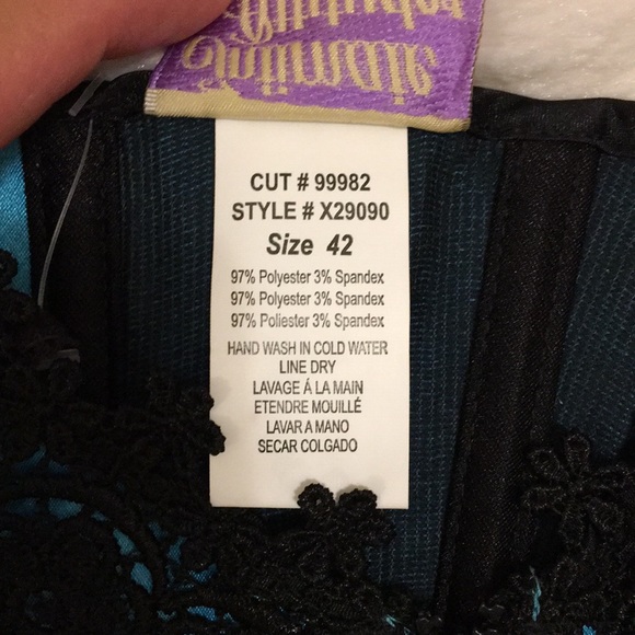 JACQUARD CORSET BY INTIMATE ATTITUDES X9001X - Picture 7 of 8